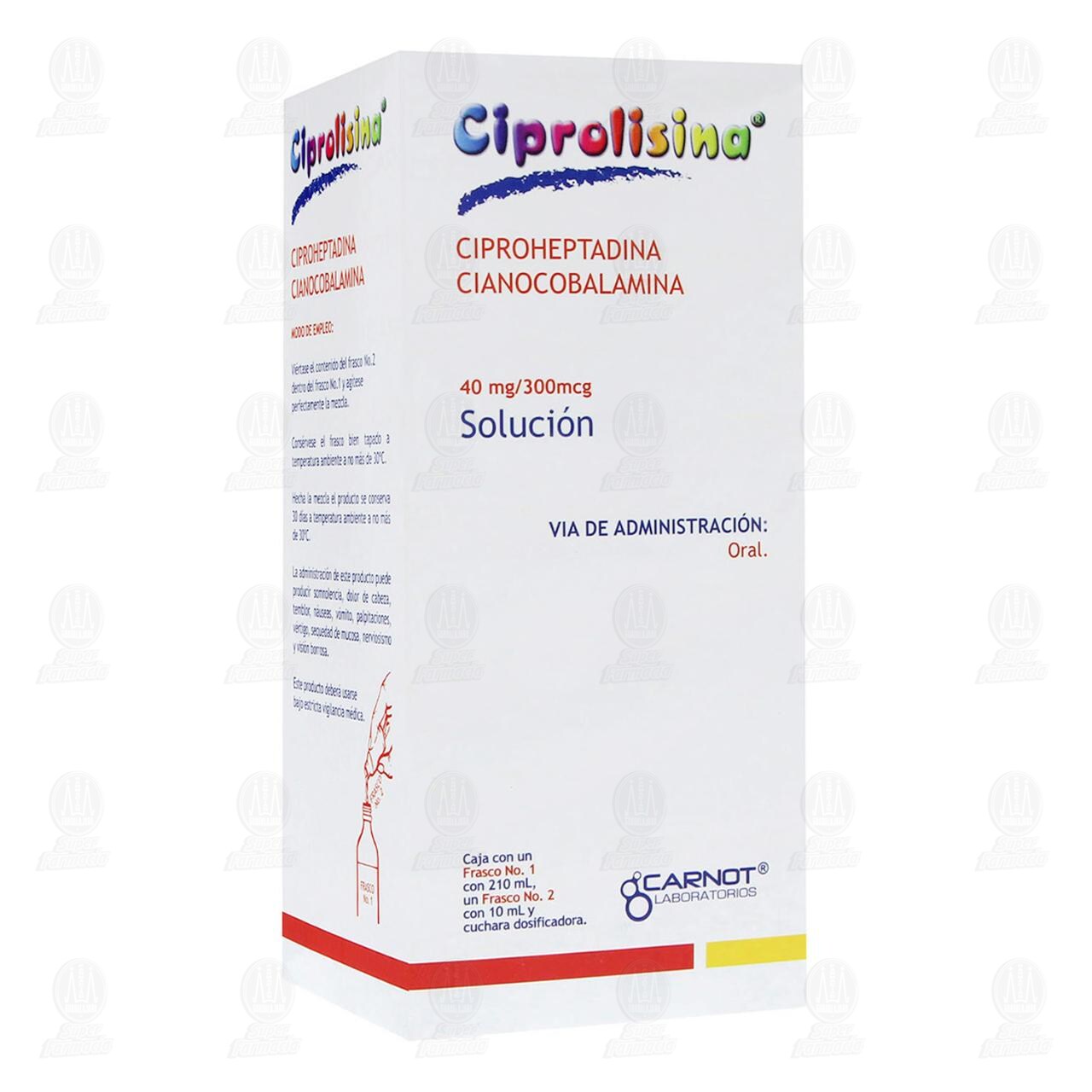 Ciprolisina 40mg/300mcg Soluci&oacute;n, 220 ml. image number 0