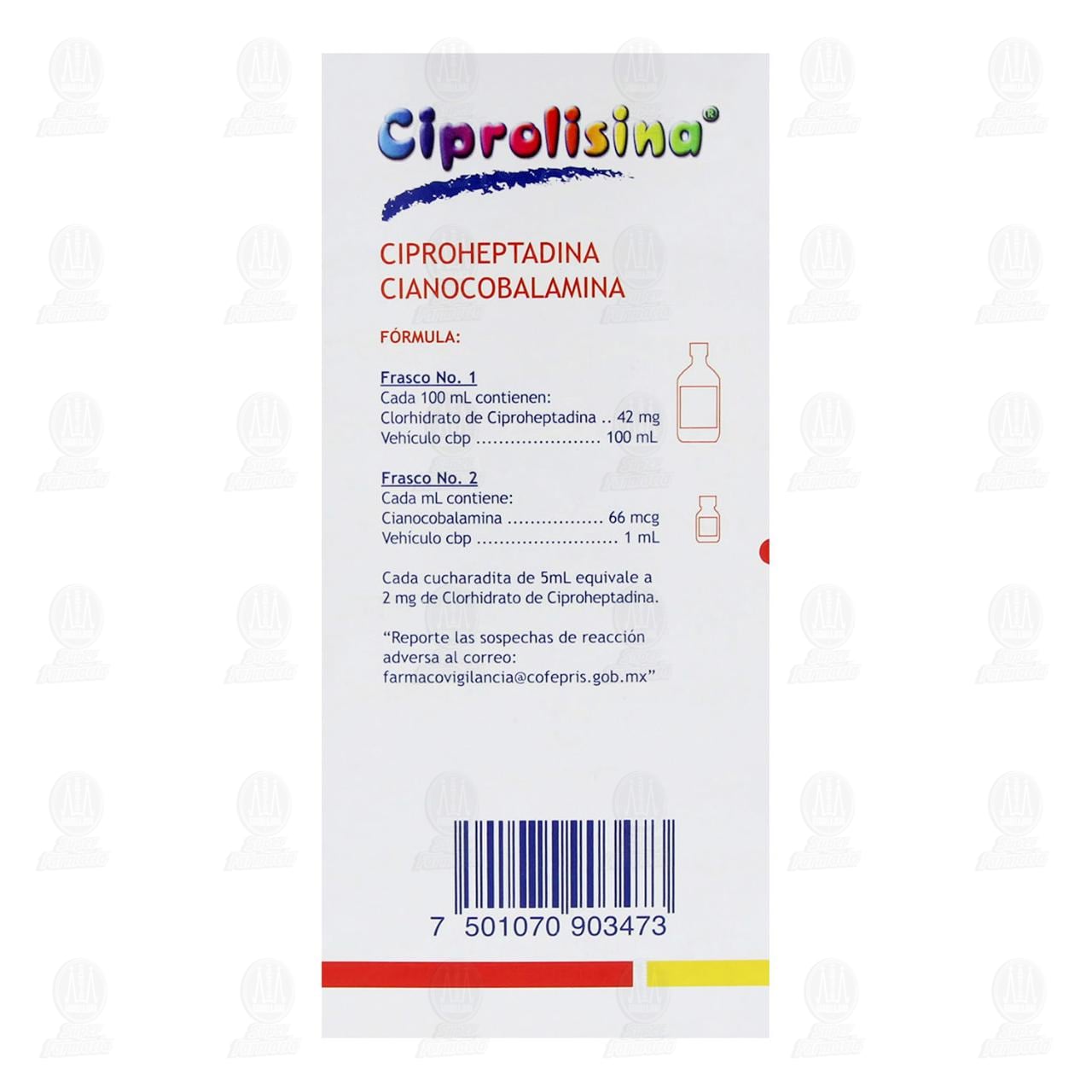 Ciprolisina 40mg/300mcg Soluci&oacute;n, 220 ml. image number 2