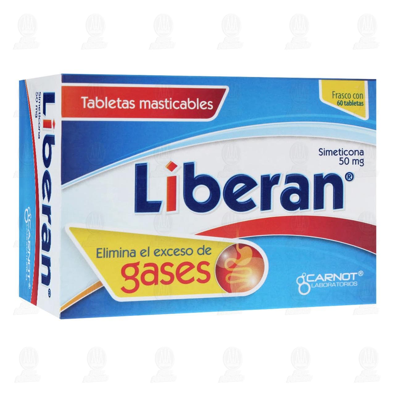 Liberan 50 mg, 60 Tabletas Masticables. image number 0