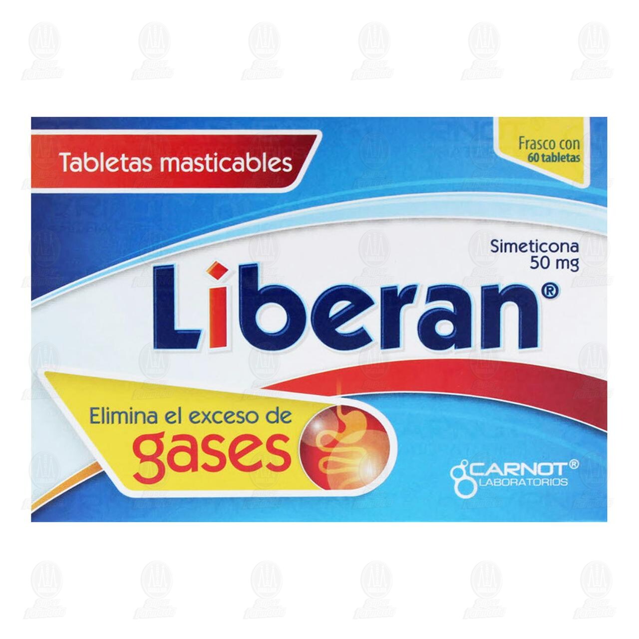 Liberan 50 mg, 60 Tabletas Masticables. image number 1
