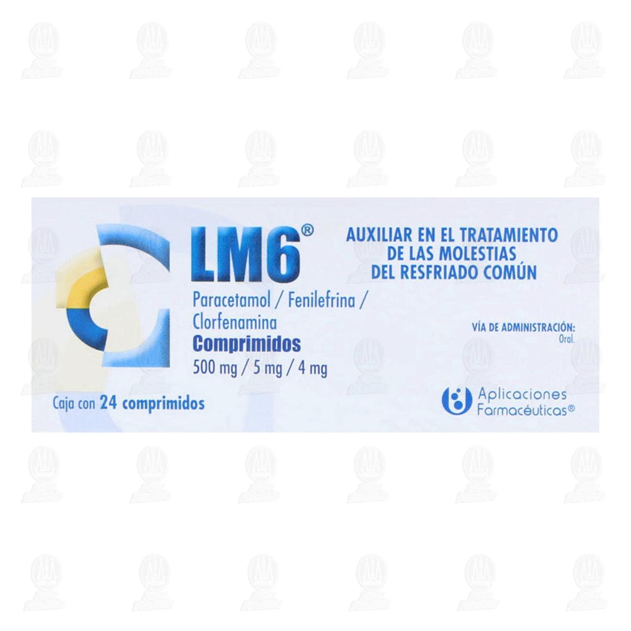 LM6 500mg/5mg/4mg, 24 Comprimidos. image number 1