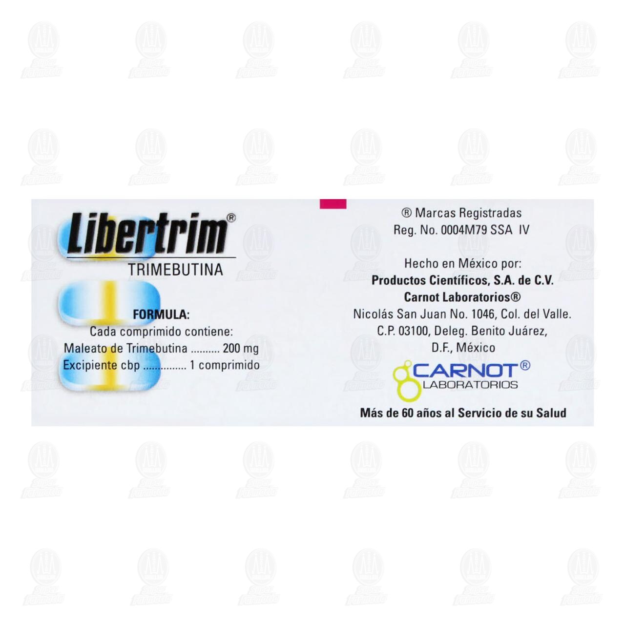 Libertrim 200 mg, 24 Comprimidos. image number 2