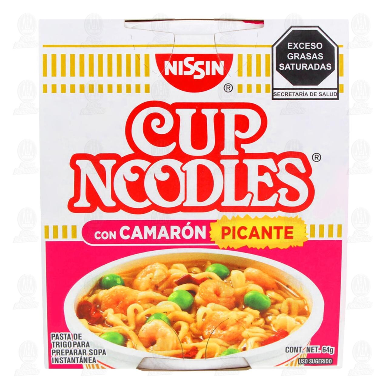 Pasta Nissin Cup Noodles con Camar&oacute;n Picante, 64 gr. image number 1