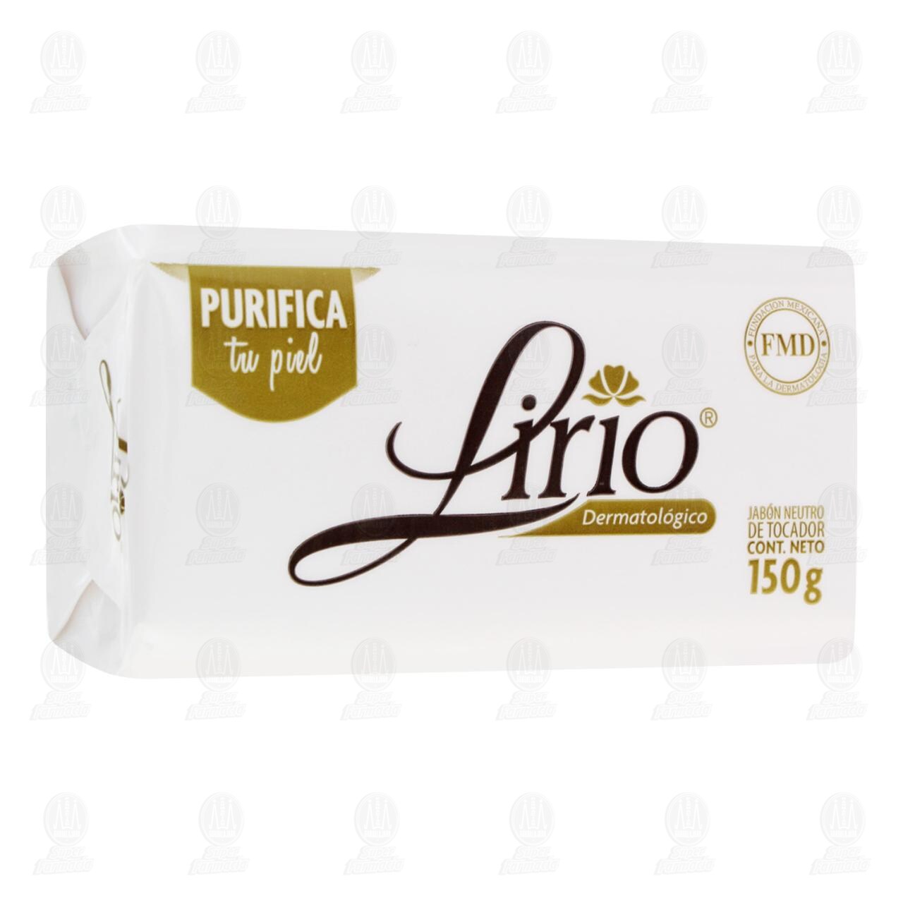 Jab&oacute;n de tocador Lirio Dermatol&oacute;gico, 150 gr.