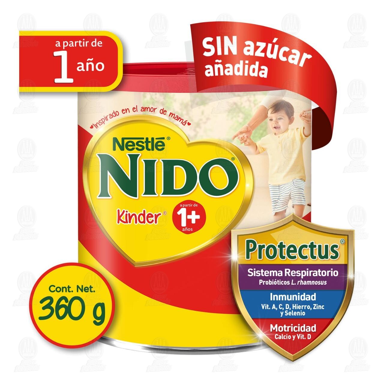 Alimento para Ni&ntilde;os Nido Kinder 1+, 360 gr. image number 2