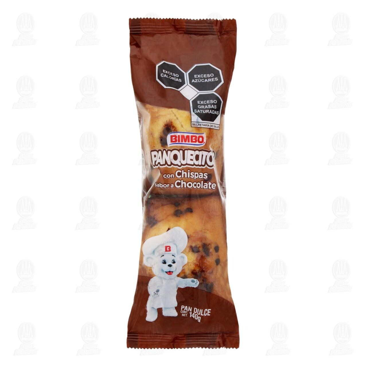Panquecitos Bimbo Chispas de Chocolate, 2 pzas 140 gr. de BIMBO