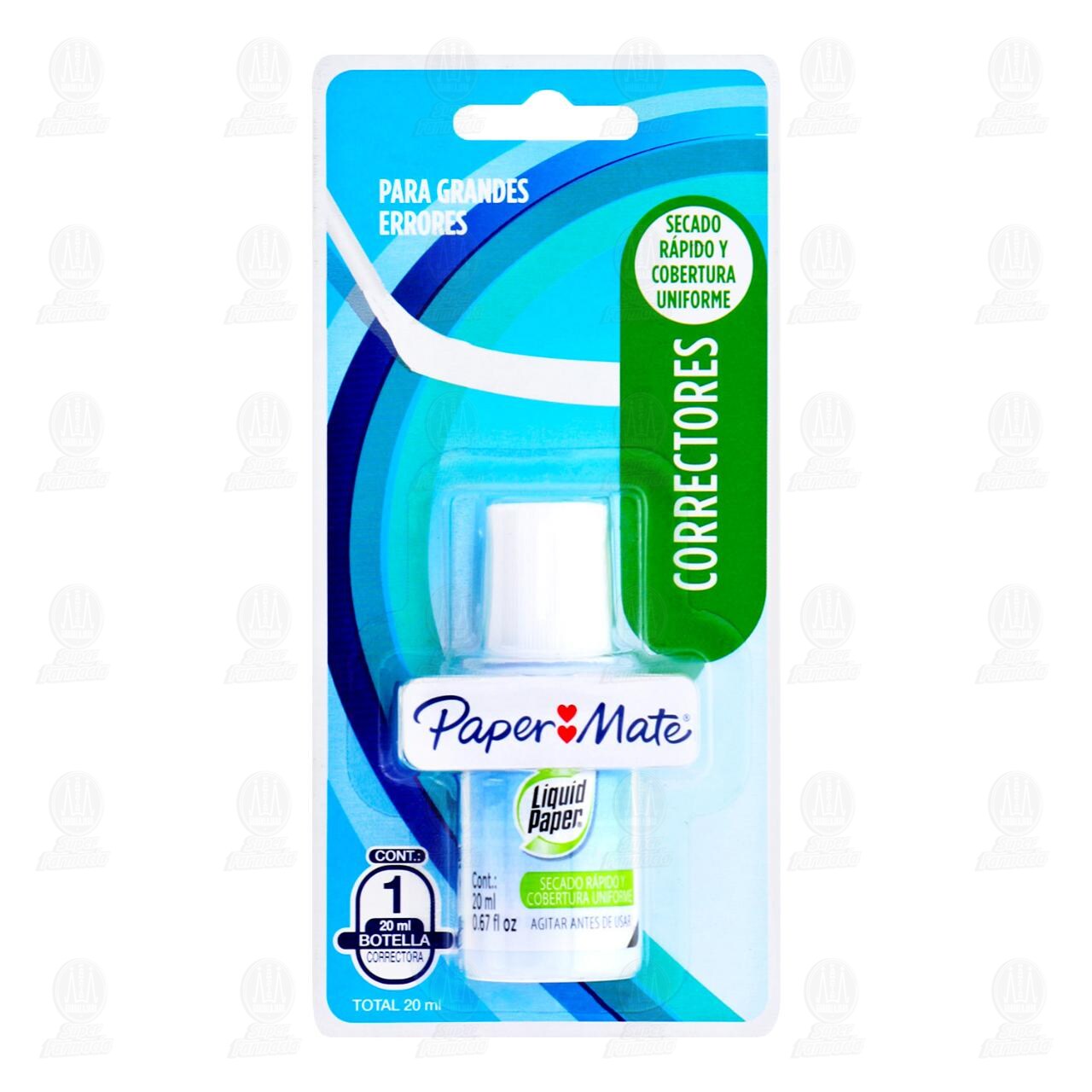 Corrector Paper Mate Líquido de Brocha, 20 ml.