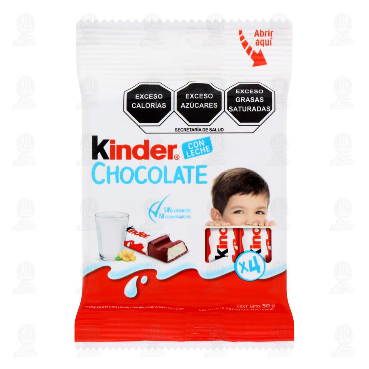 Chocolate Kinder con Relleno a Base de Leche, 50 gr. image number 0