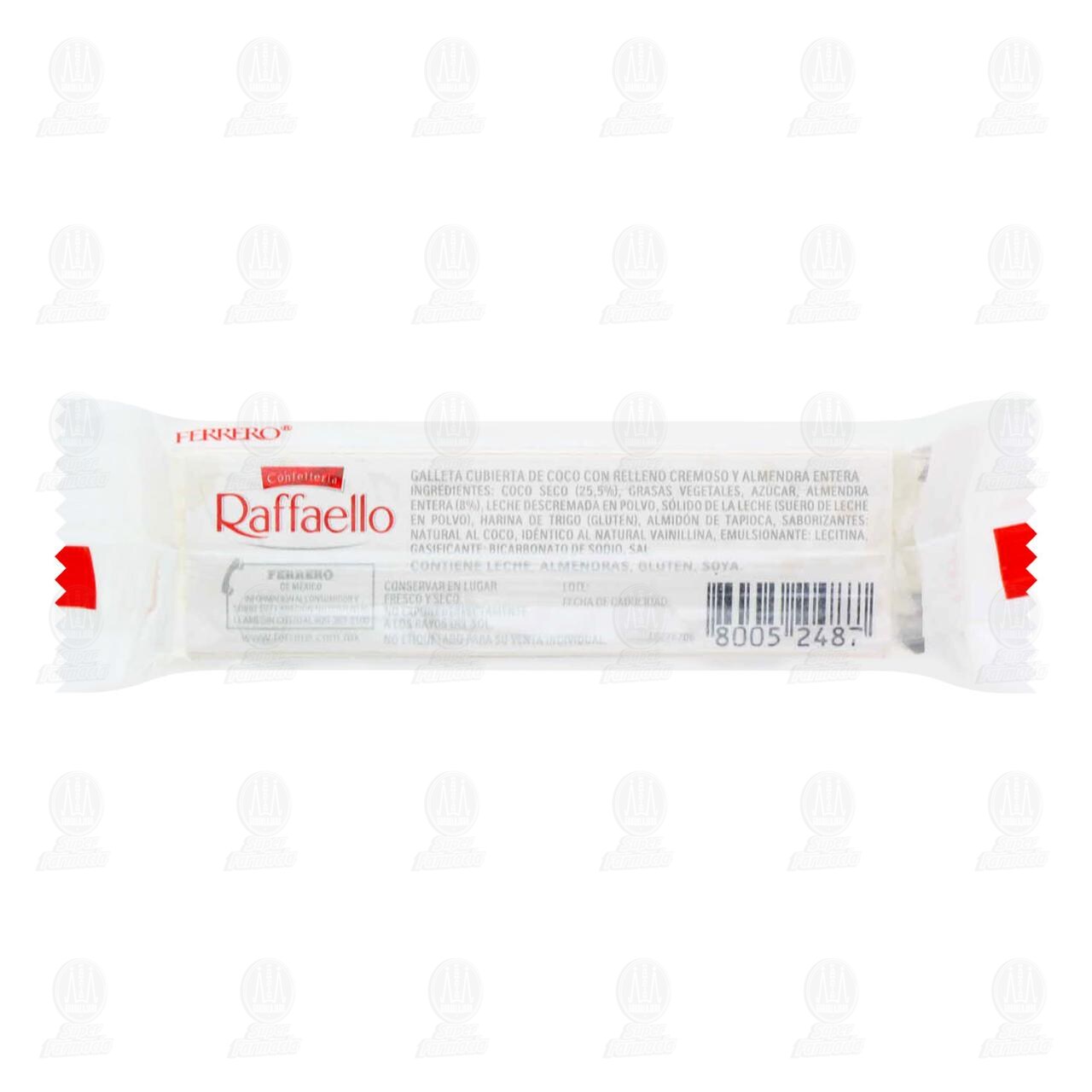 Galleta Cubierta de Coco con Relleno Cremoso y Almendra Entera Raffaello, 3 pzas 30 gr. image number 1