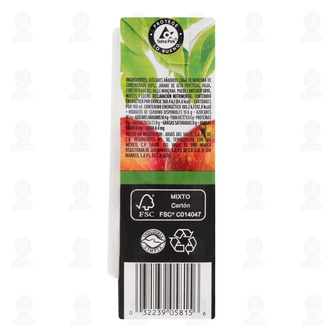 Néctar del Valle Manzana, 200 ml. image number 2