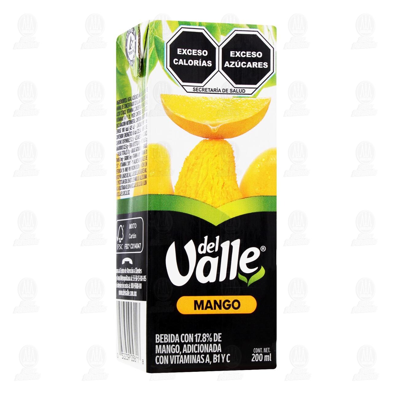 Bebida de Mango del Valle, 200 ml.