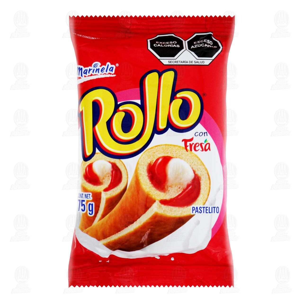 Rollo Marinela con Fresa, 75 gr. image number 0