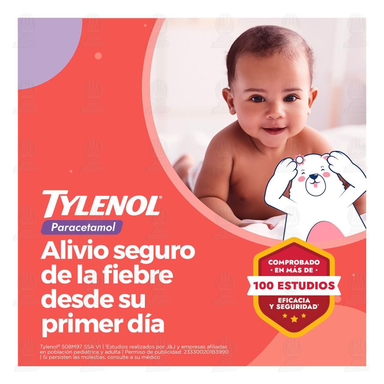 Tylenol Suspensi&oacute;n Pedi&aacute;trica, 100mg/ml, 15 ml. image number 4