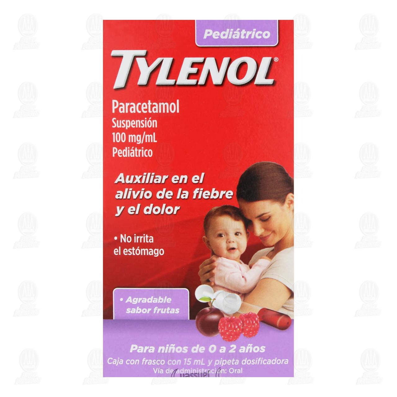 Tylenol Suspensi&oacute;n Pedi&aacute;trica, 100mg/ml, 15 ml. image number 1