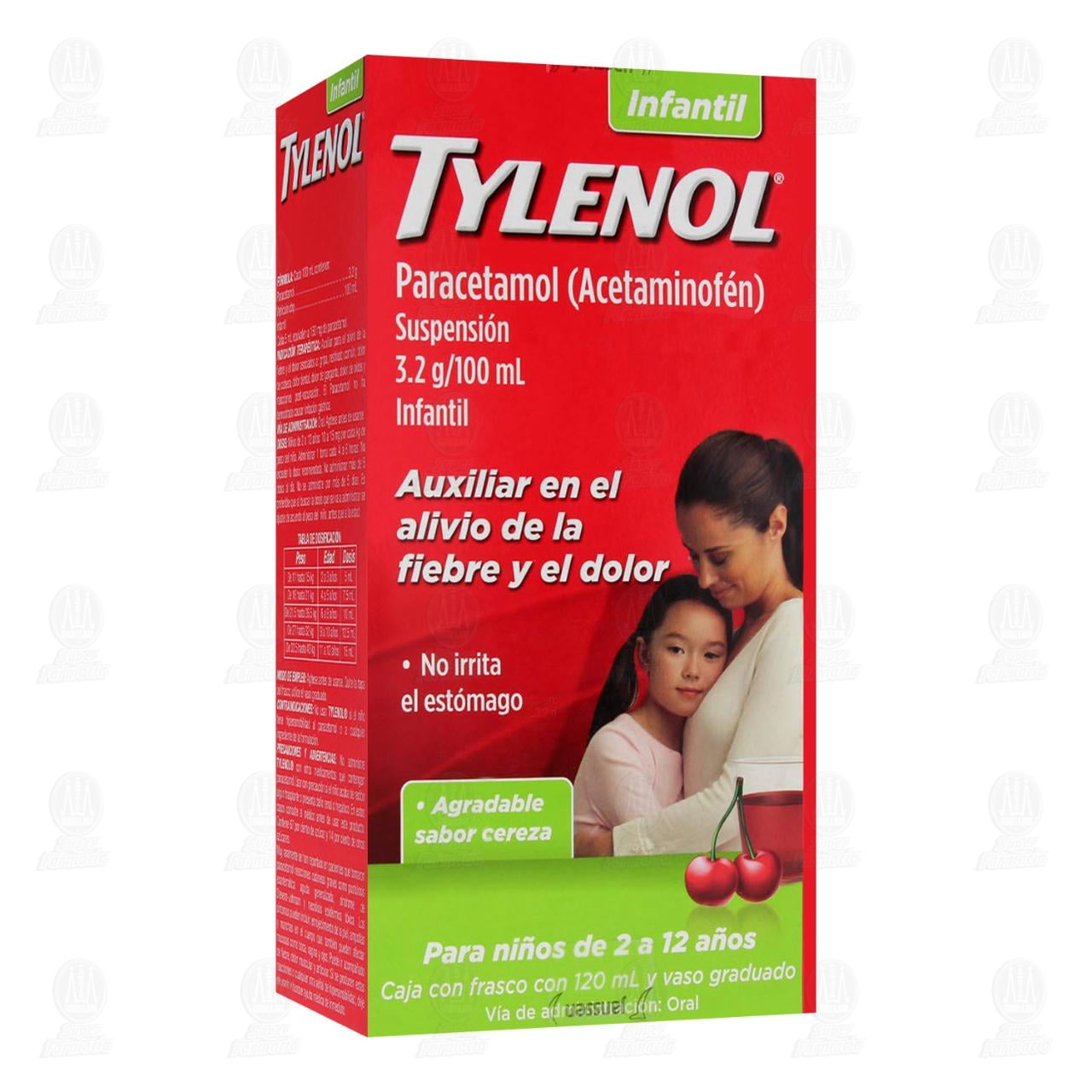 Imagen para Tylenol 3.2g/100ml Suspensión Infantil 120ml