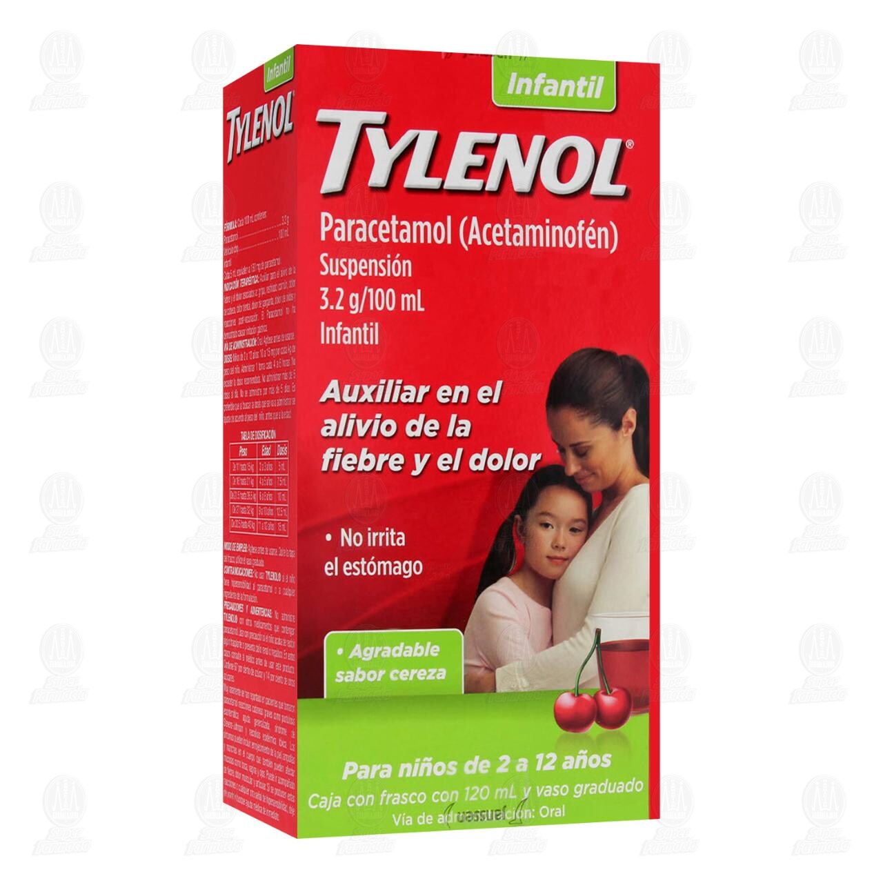 Tylenol Suspensi&oacute;n Infantil 3.2g/100ml, 120 ml.