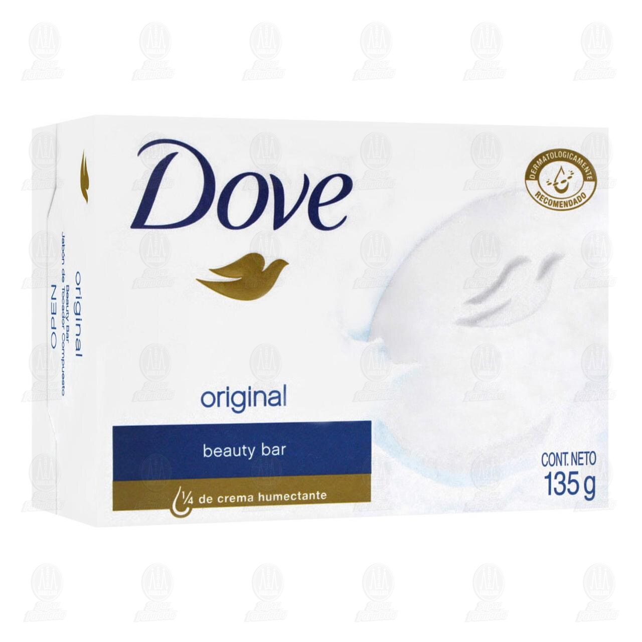 Jabón de Tocador Dove Original con Crema, 135 gr.