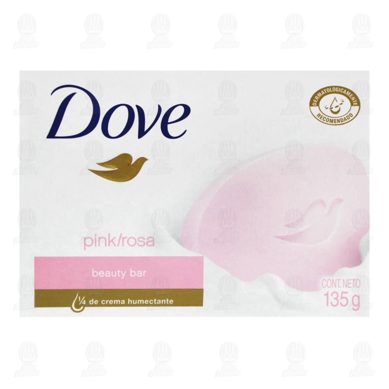 Jab&oacute;n de Tocador Dove Rosa con Crema, 135 gr. image number 1