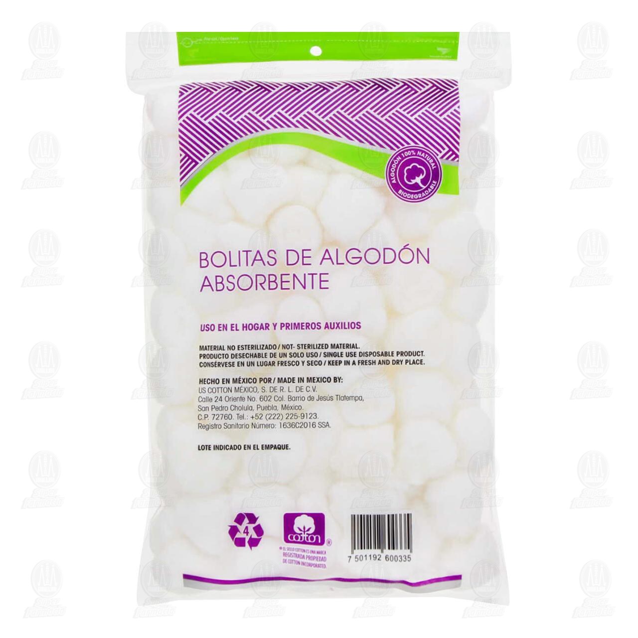 Algodón Dalux en Bolitas, 100 pzas. image number 1