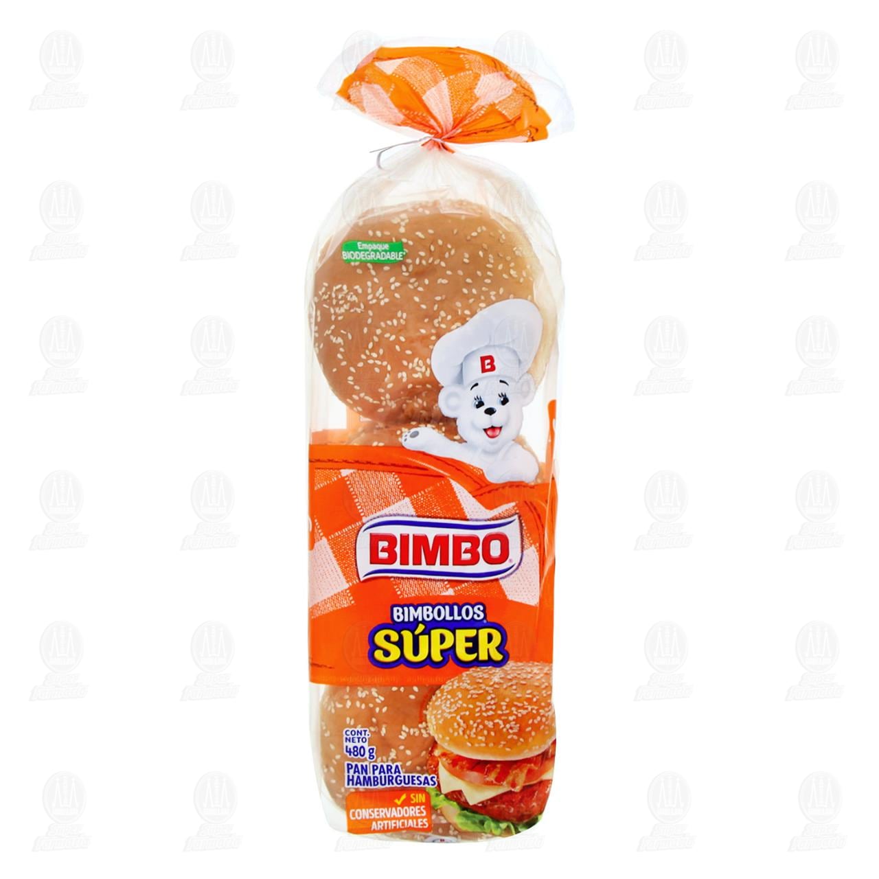 No complicado protestante Señora Pan Bimbollos Súper Bimbo para Hamburguesas, 480 gr.