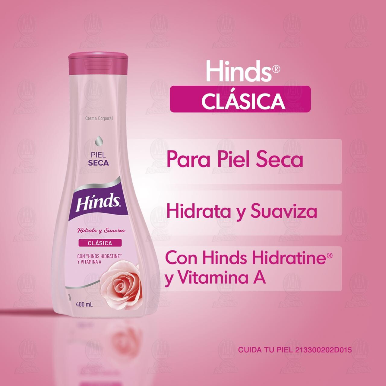 Crema Corporal Hinds Cl&aacute;sica con Vitamina A, 400 ml. image number 3
