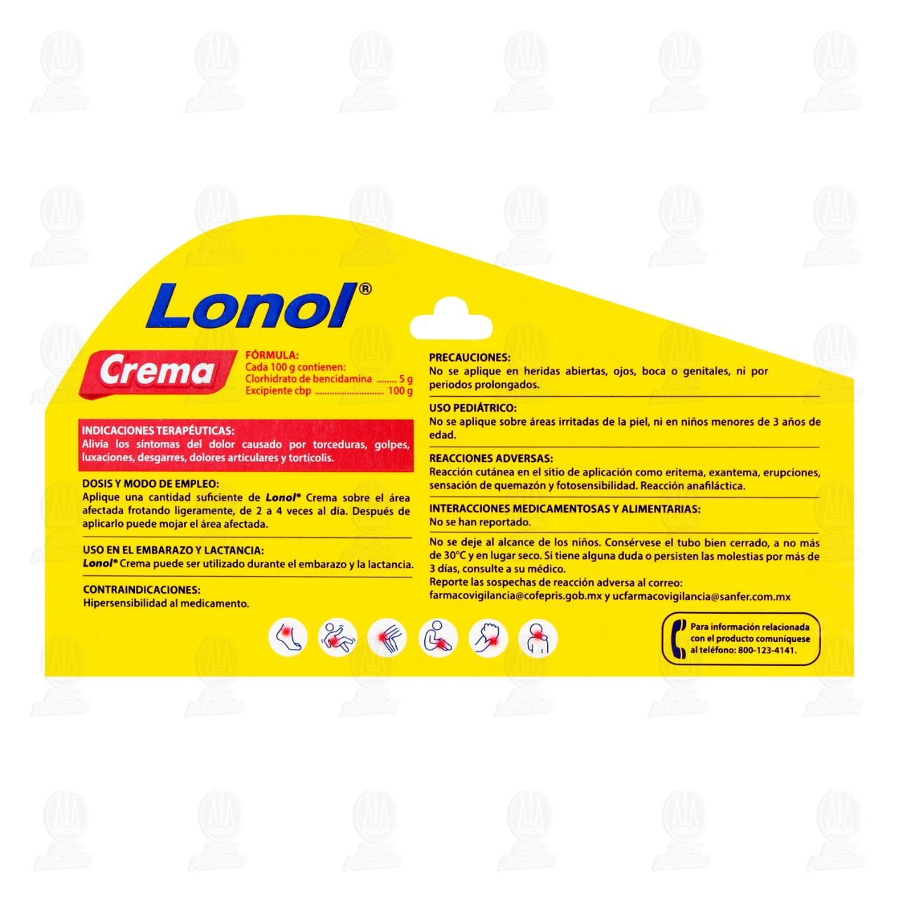 Lonol 5 gr Crema, 60 gr. image number 2