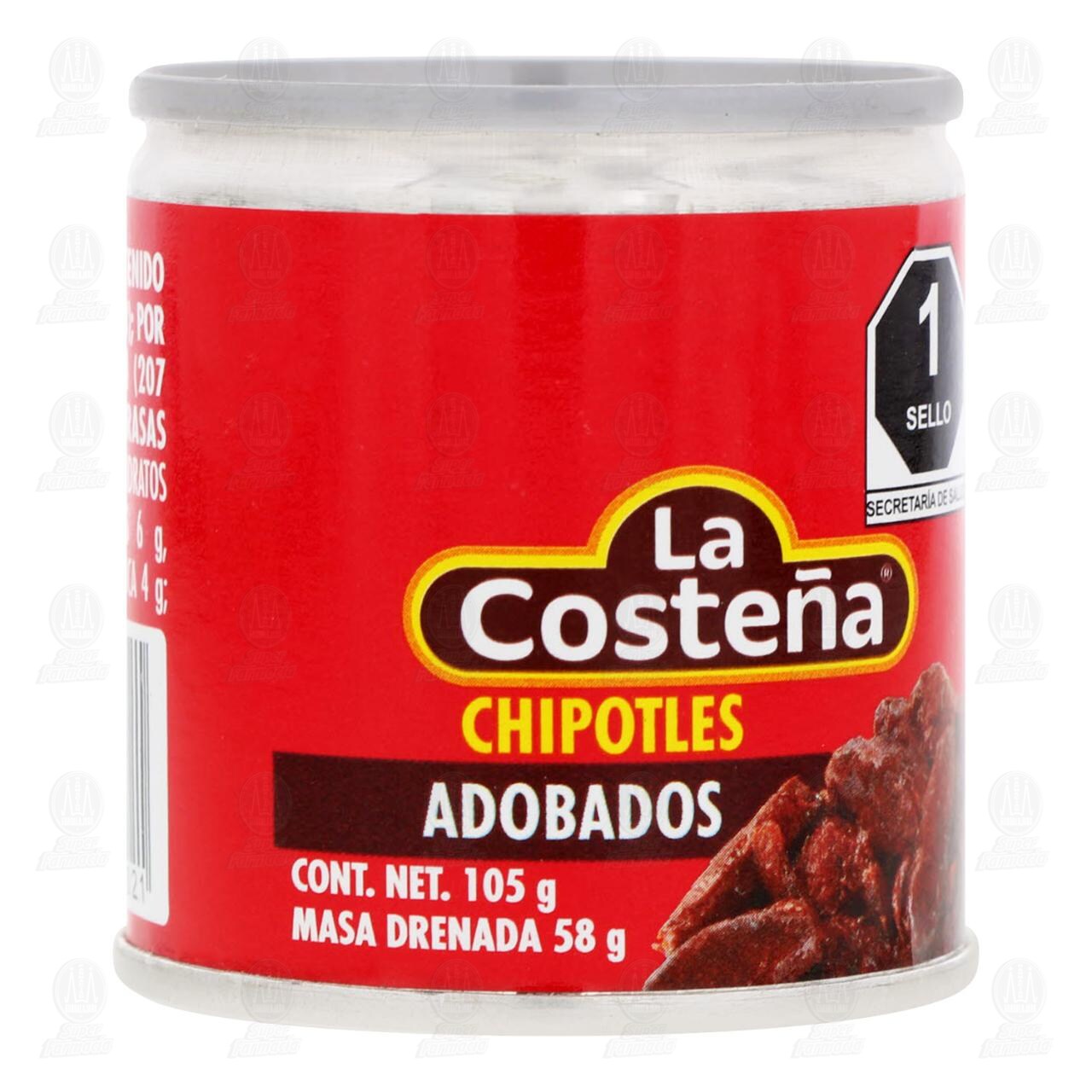 Chipotles La Costeña Adobados, 105 gr.