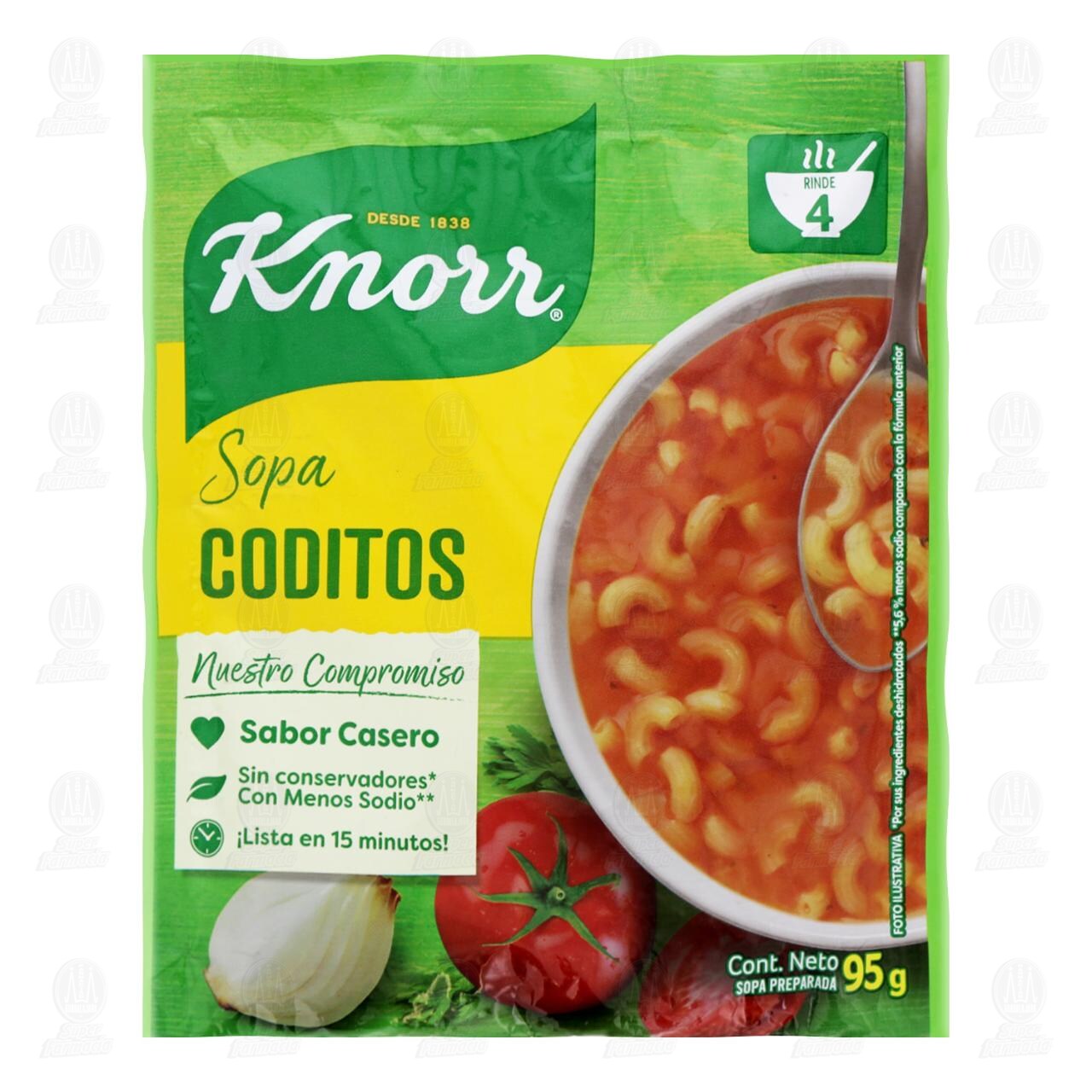 Sopa Preparada Knorr Coditos, 95 gr. image number 0