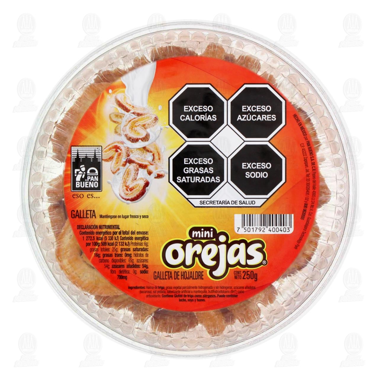 Imagen para Galletas Pan Bueno Mini Orejas, 250 gr.