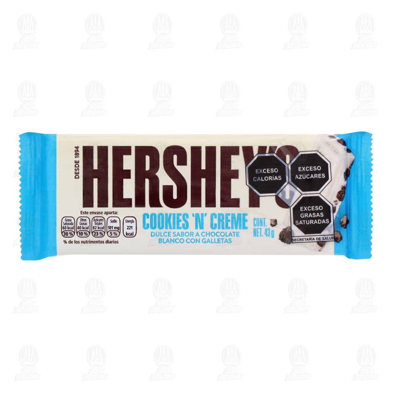 Chocolate Hershey's Cookies 'n' Creme, 43 gr.