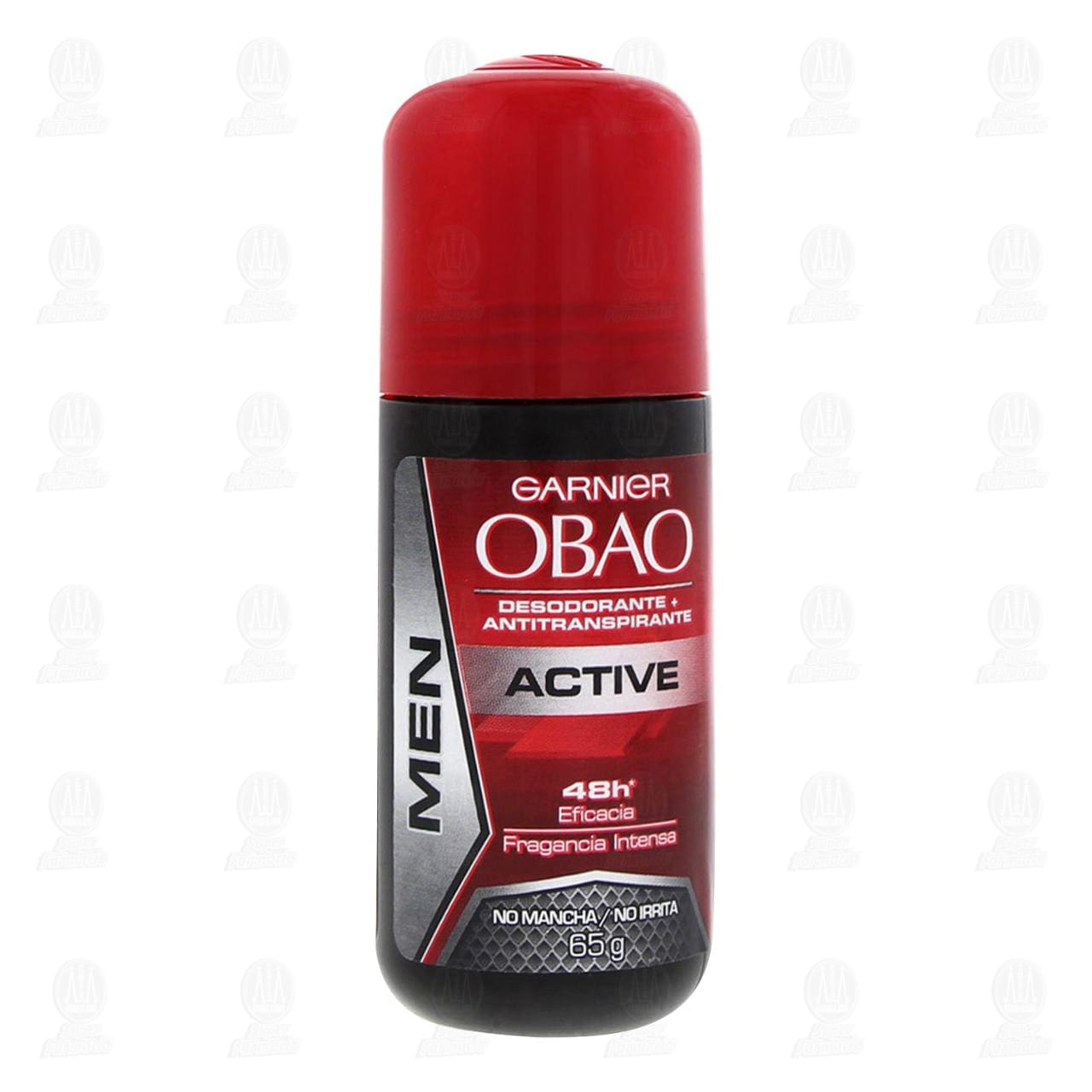 Imagen para Desodorante y antitranspirante Garnier Obao Men Active en roll-on para hombre, fragancia intensa que no mancha y no irrita, eficacia hasta por 48 horas. Envase con 65 gramos.