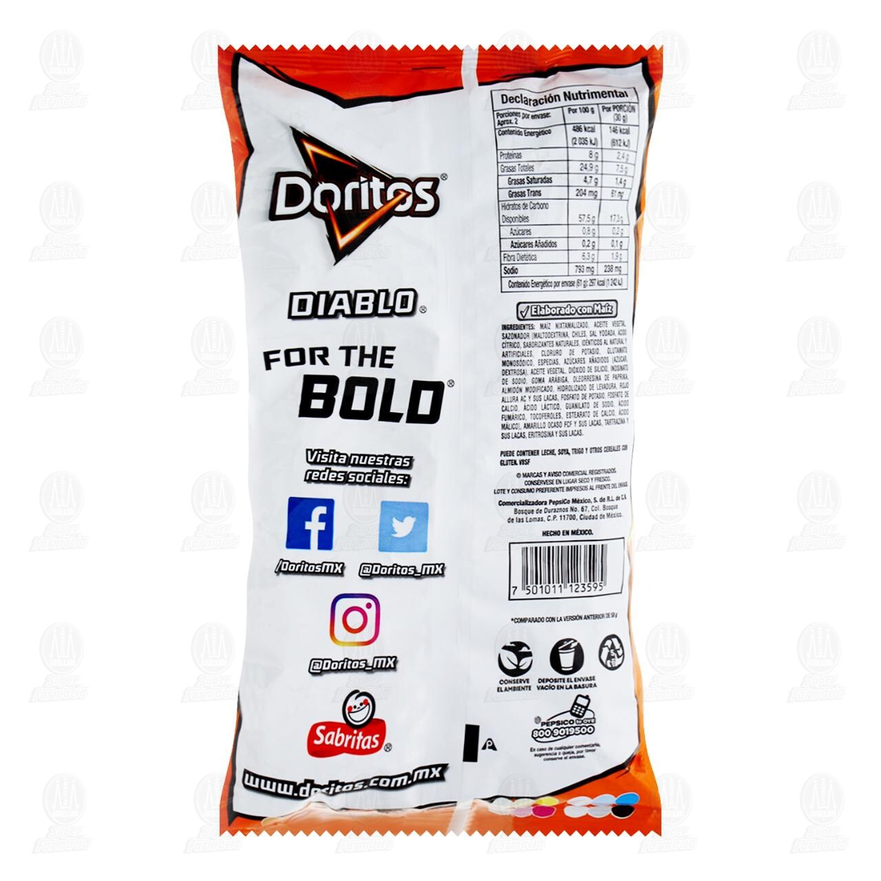 Botana Doritos Diablo, 61 gr. image number 1