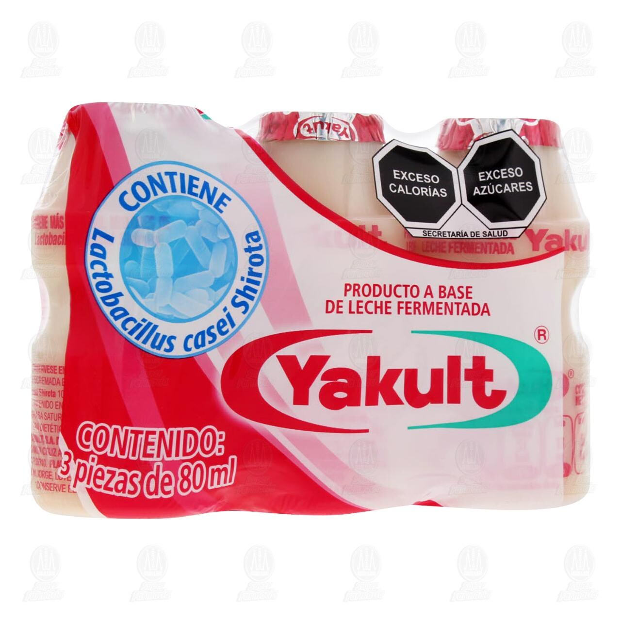 Yakult Bebida Láctea Fermentada, 3 pzas de 80 ml c/u. image number 0