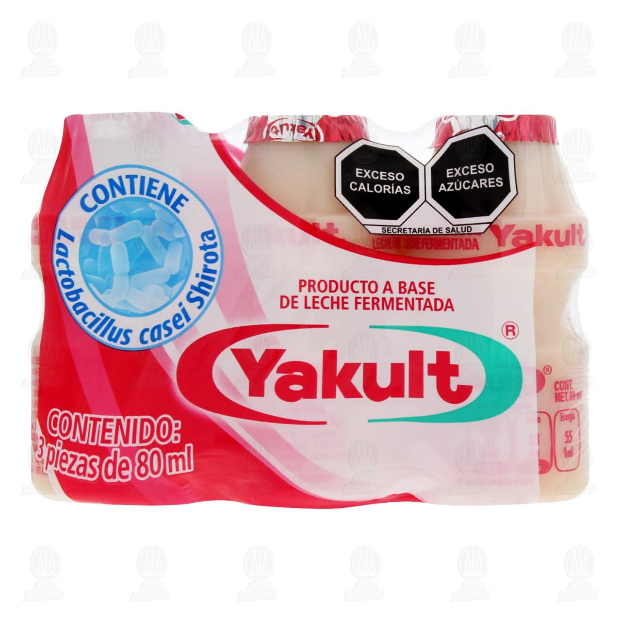 Yakult Bebida Láctea Fermentada, 3 pzas de 80 ml c/u. image number 1