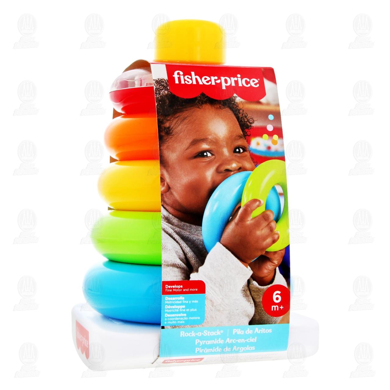 Juguete Fisher-Price Pila de Aritos Rock-a-Stack, 1 pz.