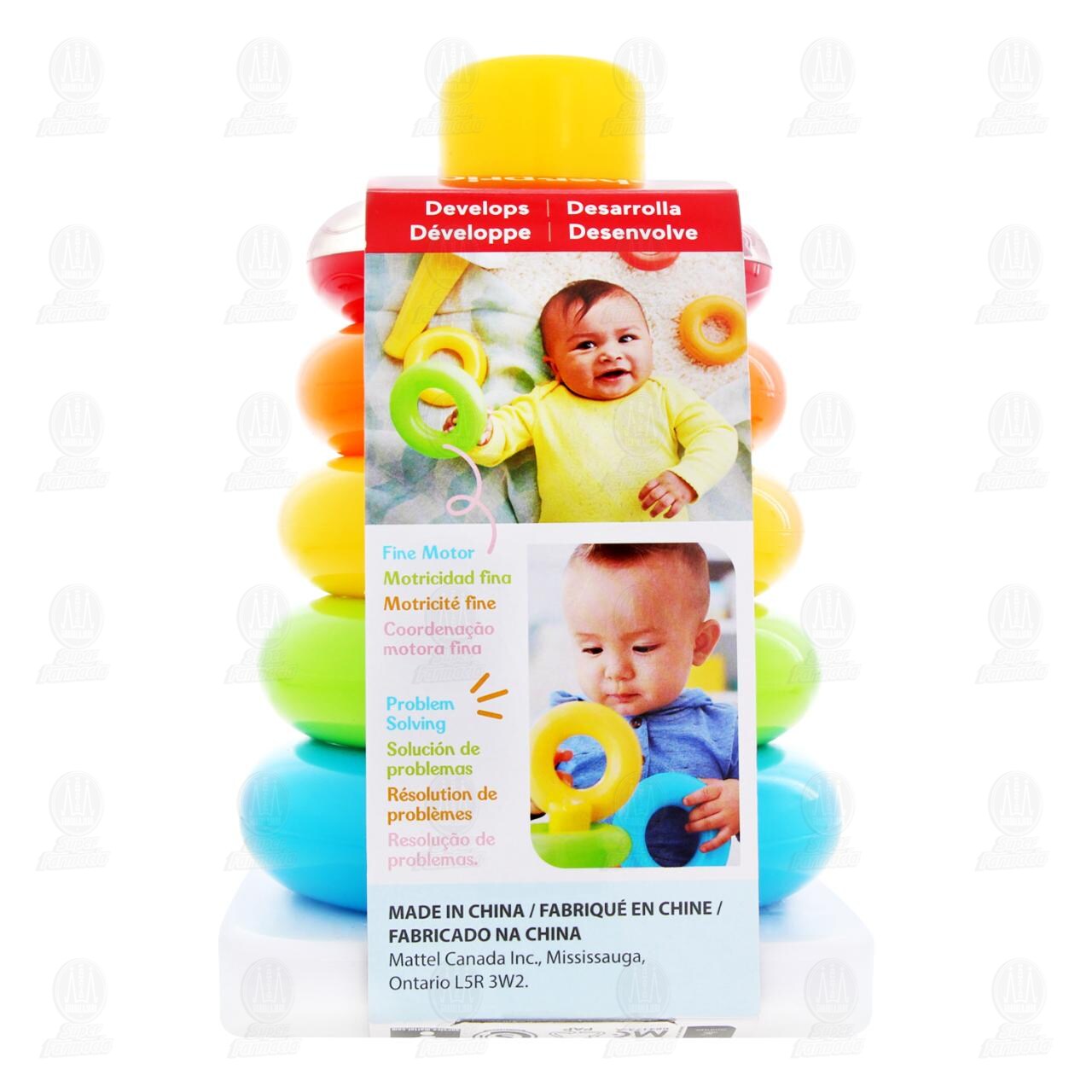 Juguete Fisher-Price Pila de Aritos Rock-a-Stack, 1 pz. image number 2