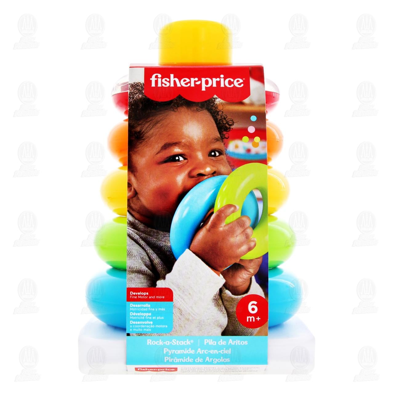 Juguete Fisher-Price Pila de Aritos Rock-a-Stack, 1 pz. image number 1