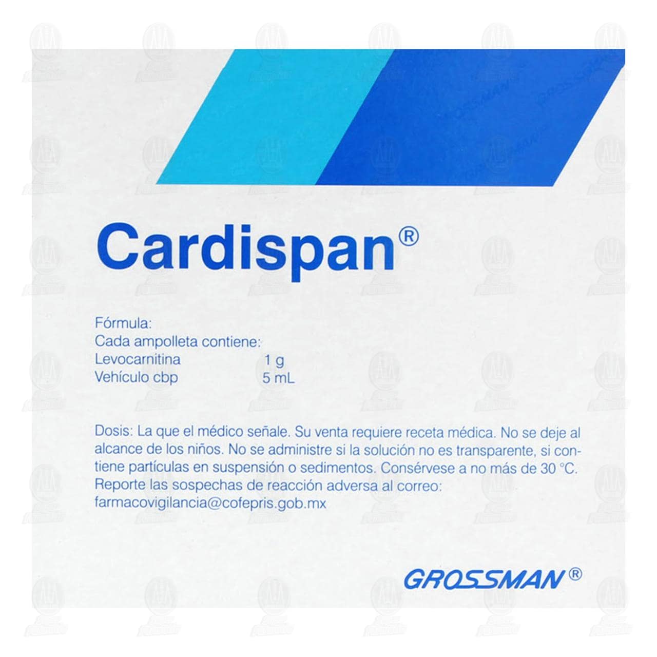 Cardispan 1gr/5ml Soluci&oacute;n Inyectable, 5 Ampolletas de 5 ml. image number 2