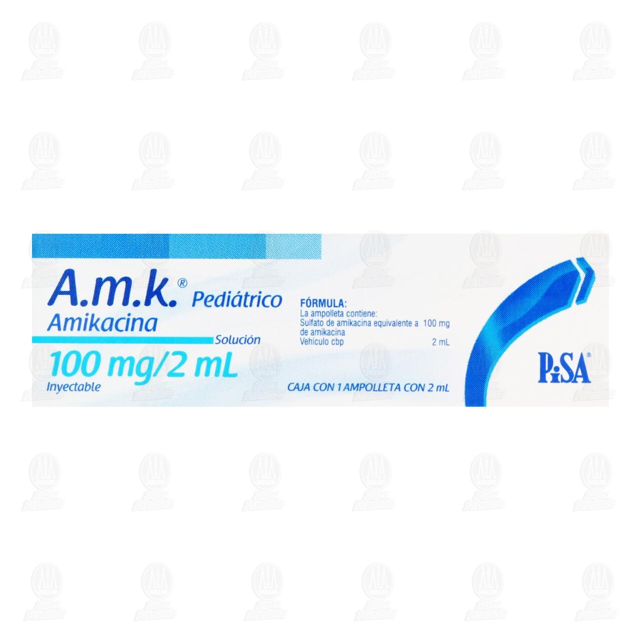 A.m.k. Pedi&aacute;trico 100mg/2ml Soluci&oacute;n Inyectable, 2 ml. image number 2