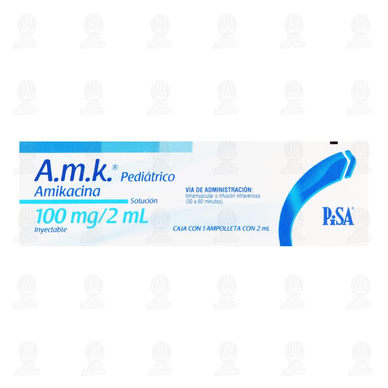 A.m.k. Pedi&aacute;trico 100mg/2ml Soluci&oacute;n Inyectable, 2 ml. image number 1