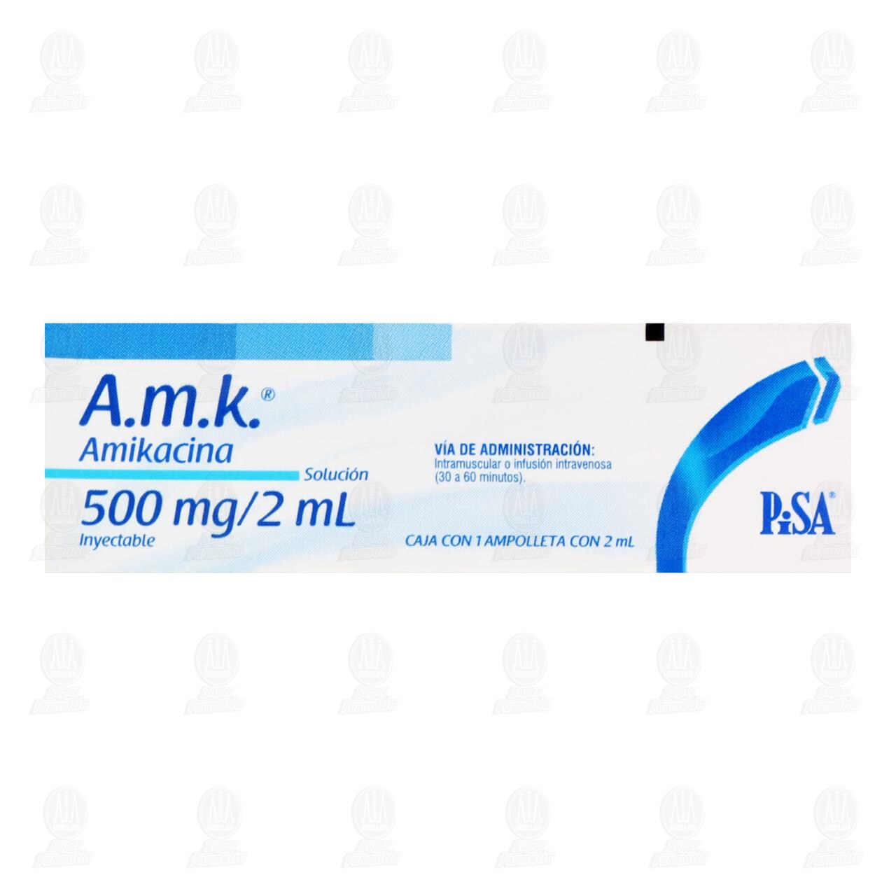 Amk 500 mg 2 ml, Soluci&oacute;n Inyectable. image number 1