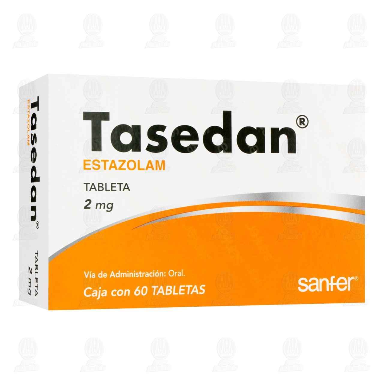 Imagen para Tasedan 2 mg, 60 Tabletas.