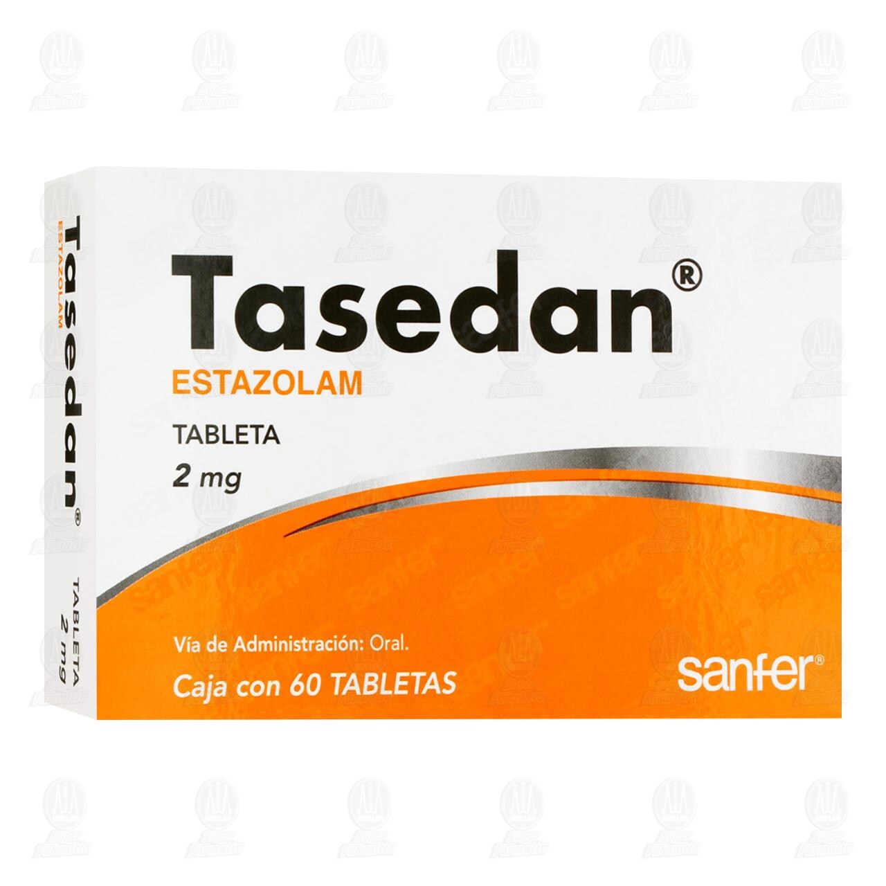 Tasedan 2 mg, 60 Tabletas. image number 0
