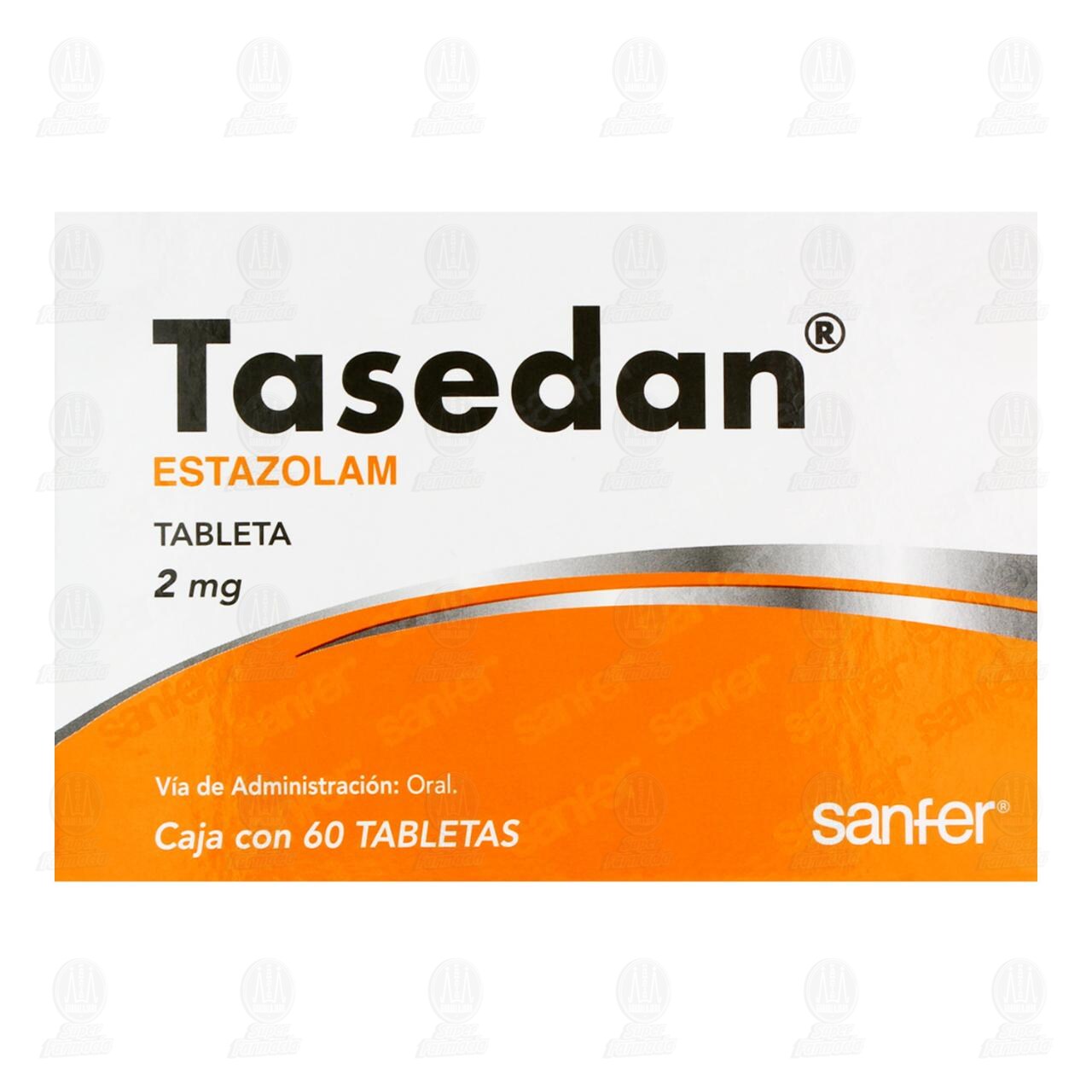 Tasedan 2 mg, 60 Tabletas. image number 1