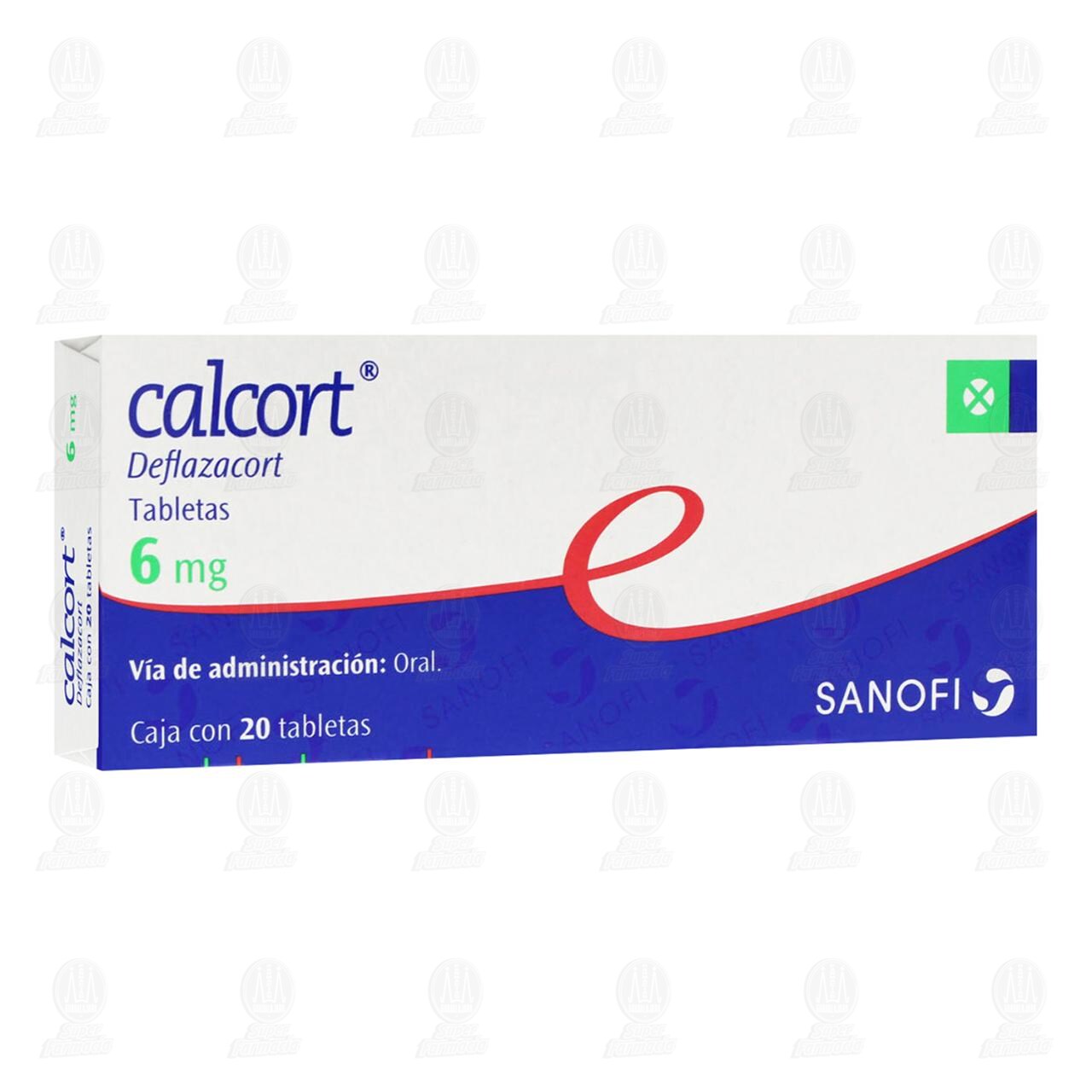 Calcort 6 mg, 20 Tabletas. de CALCORT | Farmacias Guadalajara