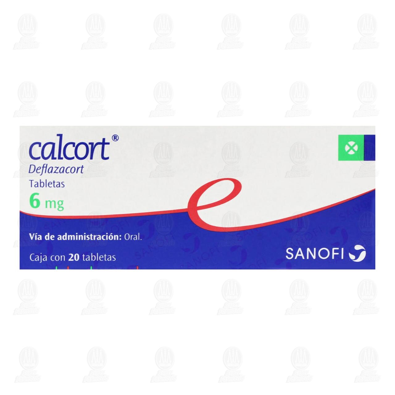 Calcort 6 mg, 20 Tabletas. image number 1