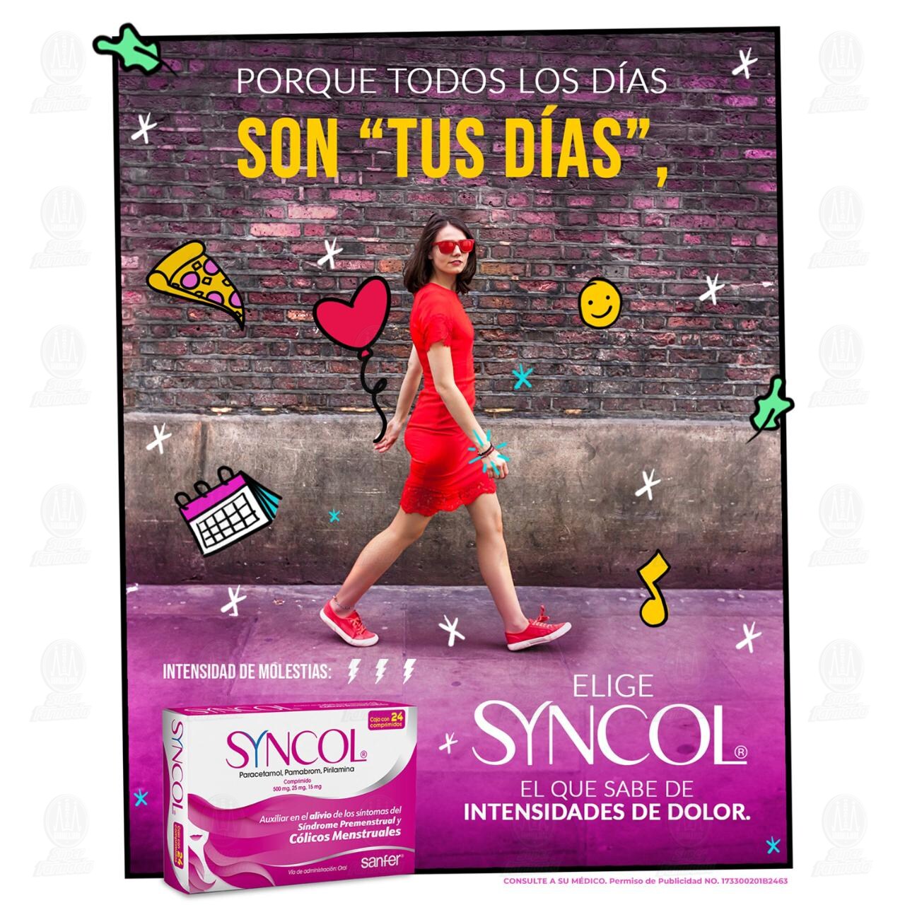 Syncol 500mg/25mg/15mg, 24 comprimidos. image number 4