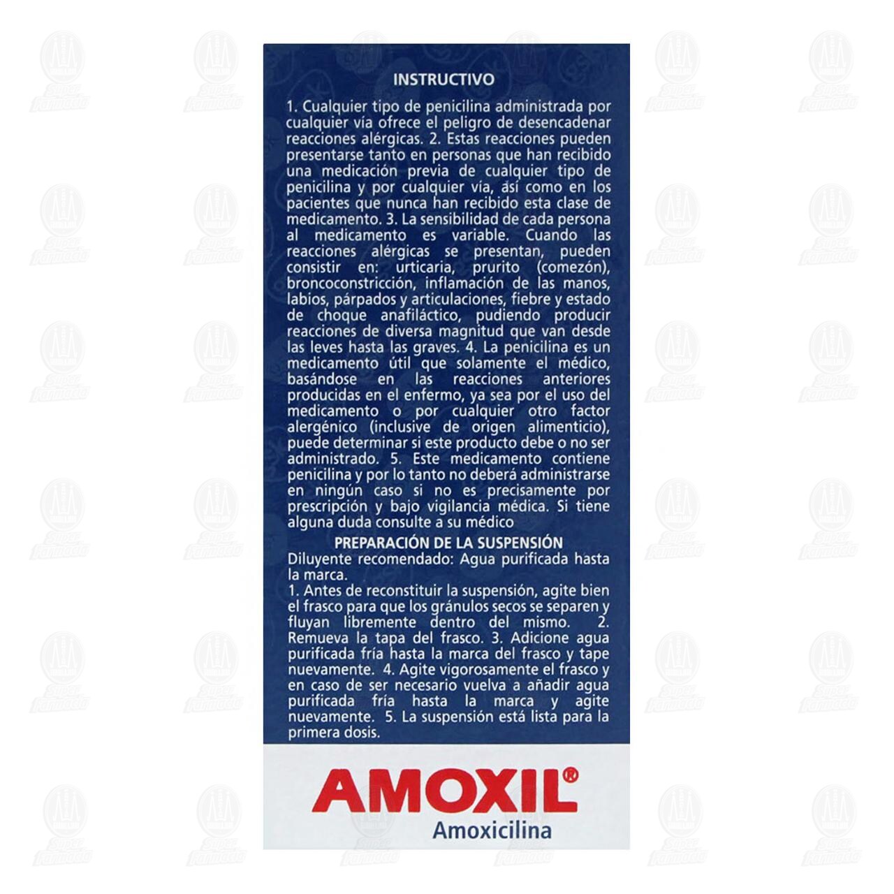 Amoxil 250 mg / 5 ml Suspensi&oacute;n, 75 ml. image number 4