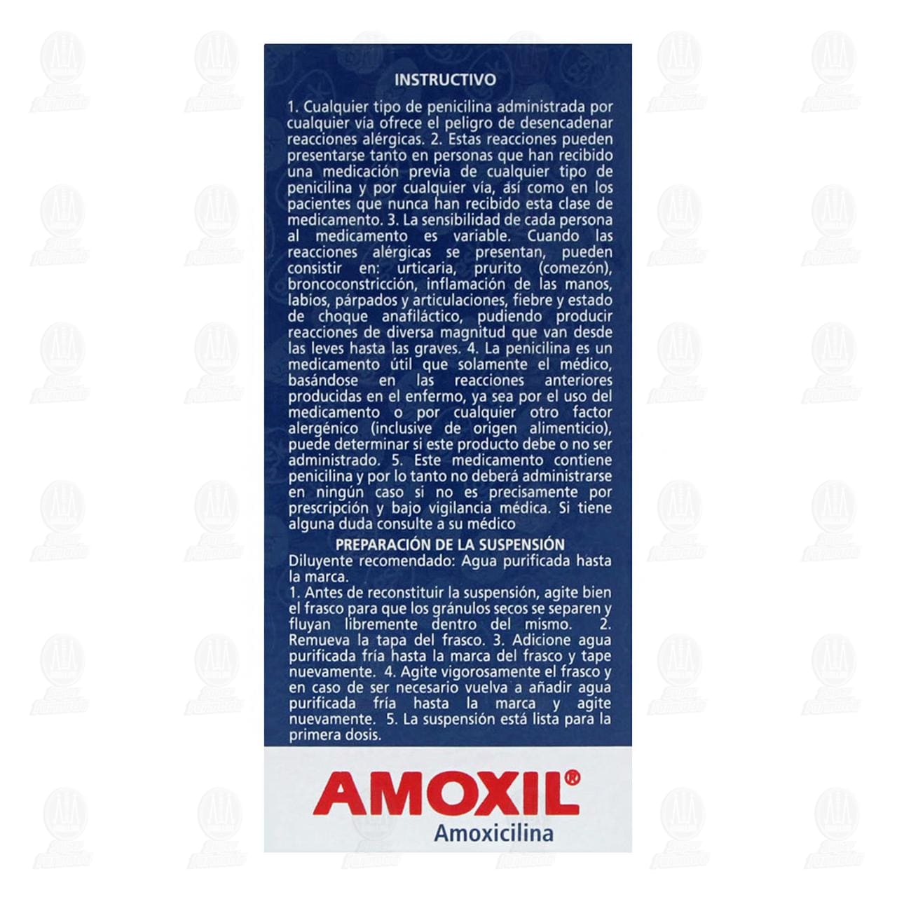 Amoxil 250 mg / 5 ml Suspensi&oacute;n, 75 ml. image number 4