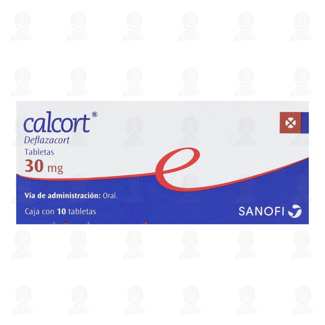 Calcort 30 mg, 10 Tabletas. de CALCORT | Farmacias Guadalajara